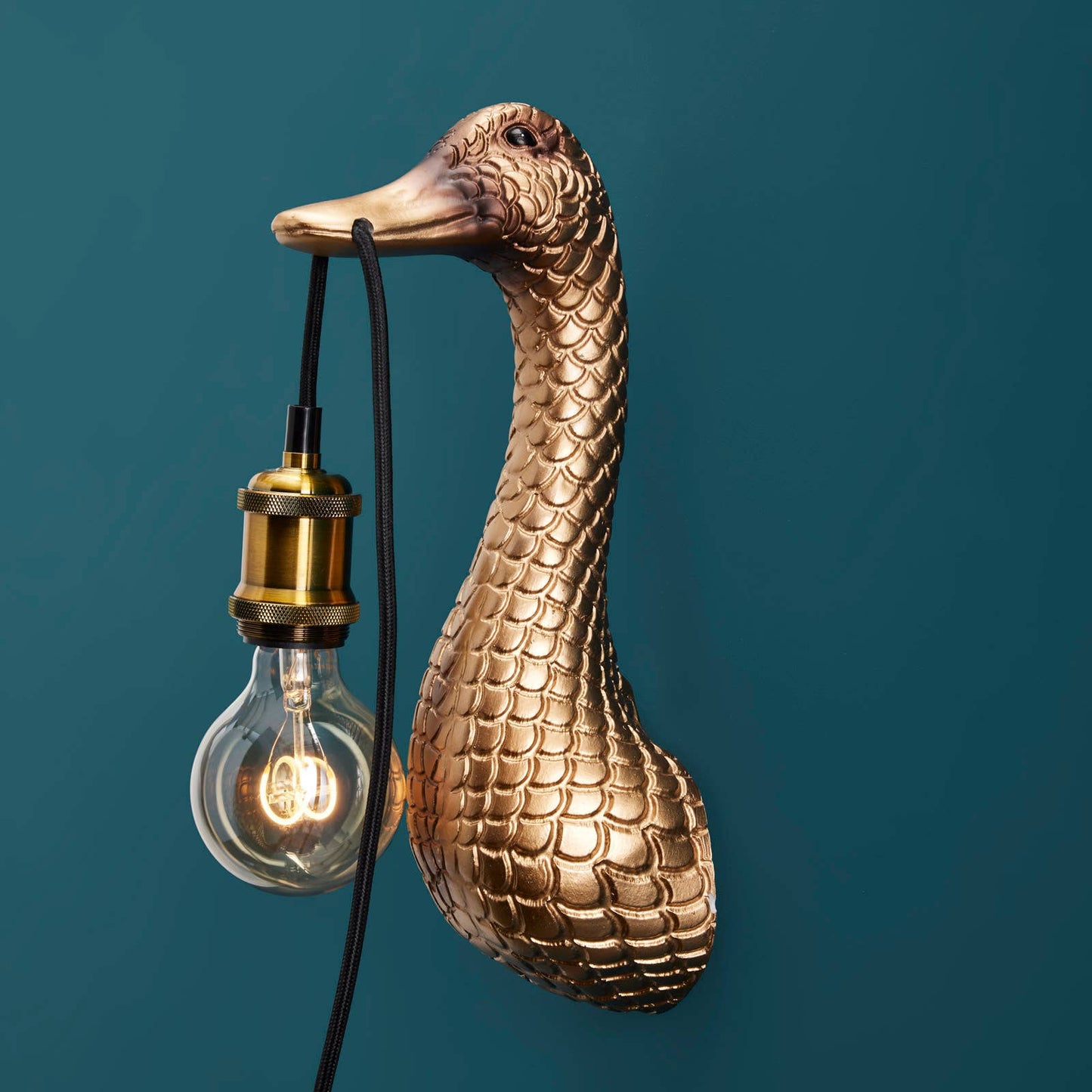 Duck wall light “Son of a Duck” Gold