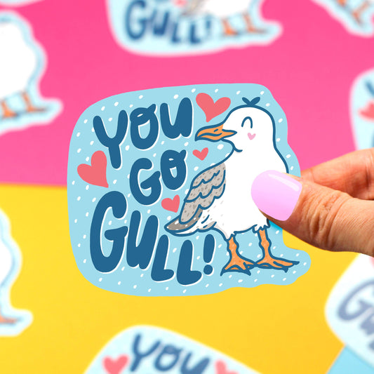 Seagull Sticker "You Go Gull"