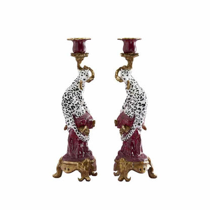 Leo chandelier, 2 types. Poly resin, 11 x 10.5 x 33 cm