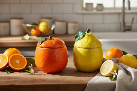Lemon & Orange Storage Jar