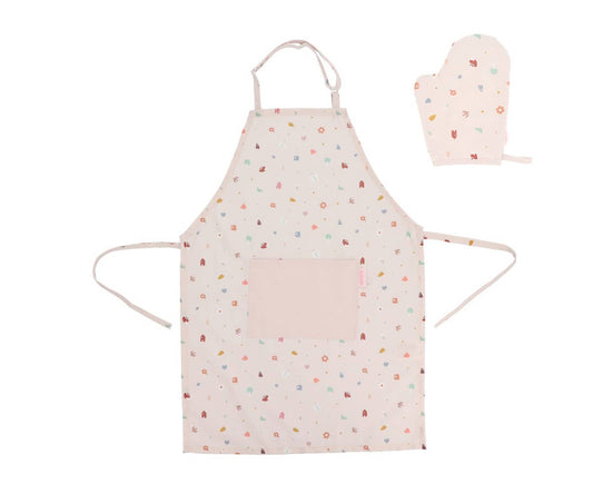 Geometric Nature Apron and Pot Holder Set