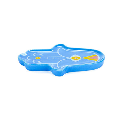 Lucky Hand blue incense holder