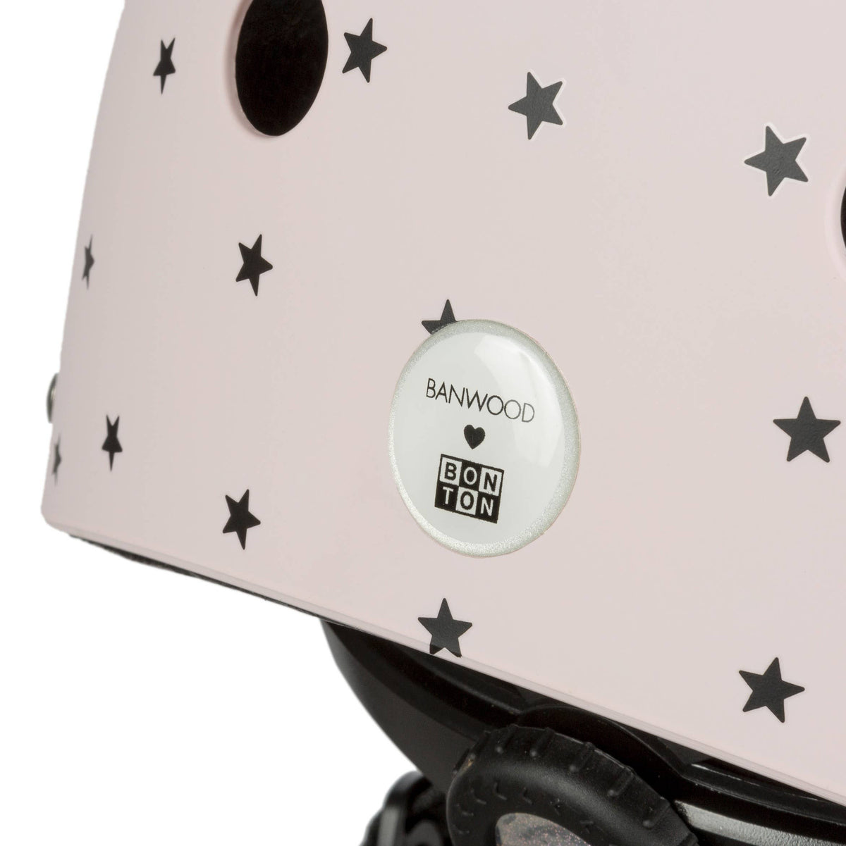 Children's Helmet - Matte Pink Stars