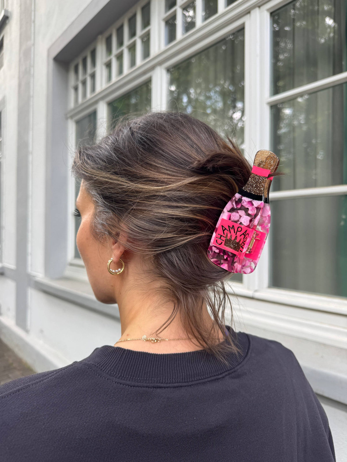 Champagne Rosé Hair Clip