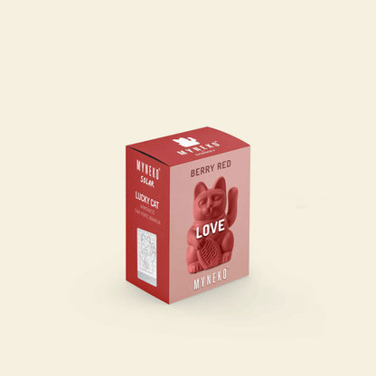 Mini Chat Chanceux Solaire Fruits Rouges "Aiko”