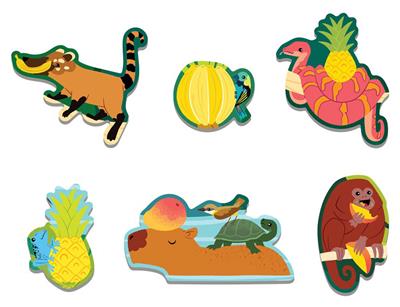 Junglepuzzel 60p