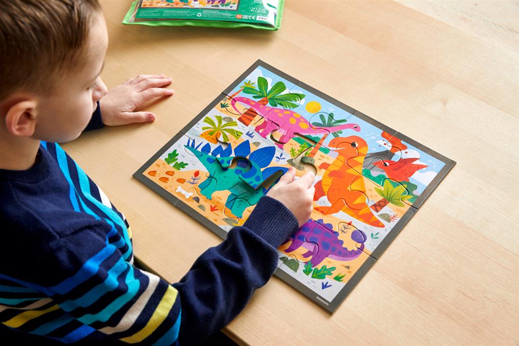 Dinosauruspuzzel 12 stuks