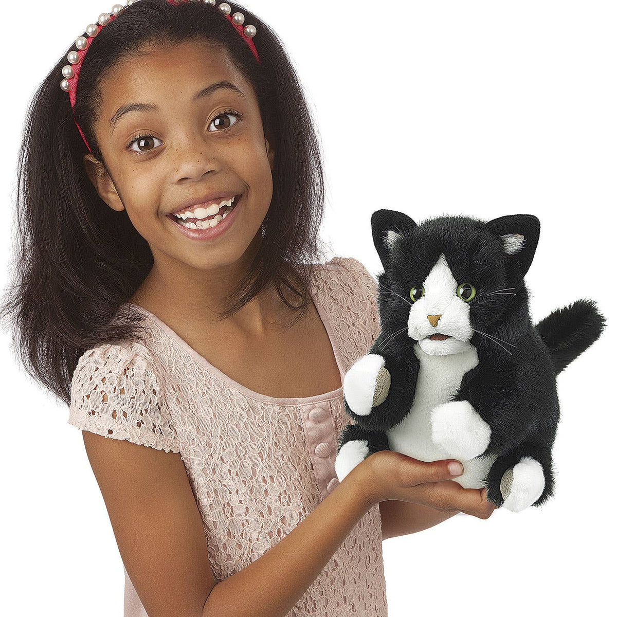 Tuxedo Kitten Hand Puppet