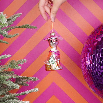 Boule de Noël Chat Diva
