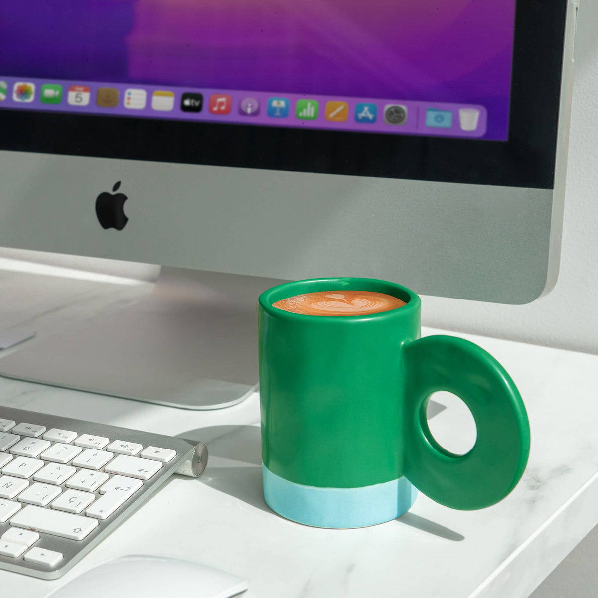 Green Ceramic Mug