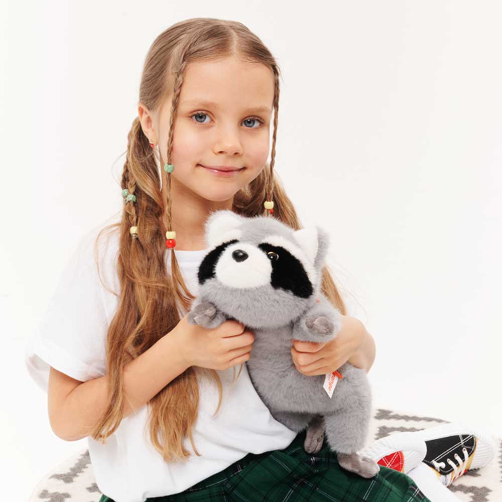 Peluche raton laveur ultra douce (38 cm) - 0+