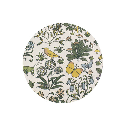 Voysey keramische onderzetter - Botanische tuin fauna en flora