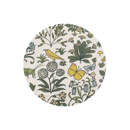 Voysey Ceramic Coaster - Botanical Garden Fauna and Flora