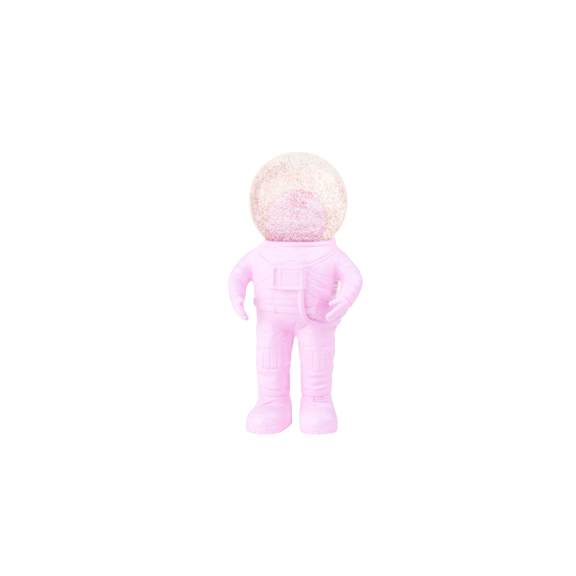 boule a neige astronaute petit rose donkey