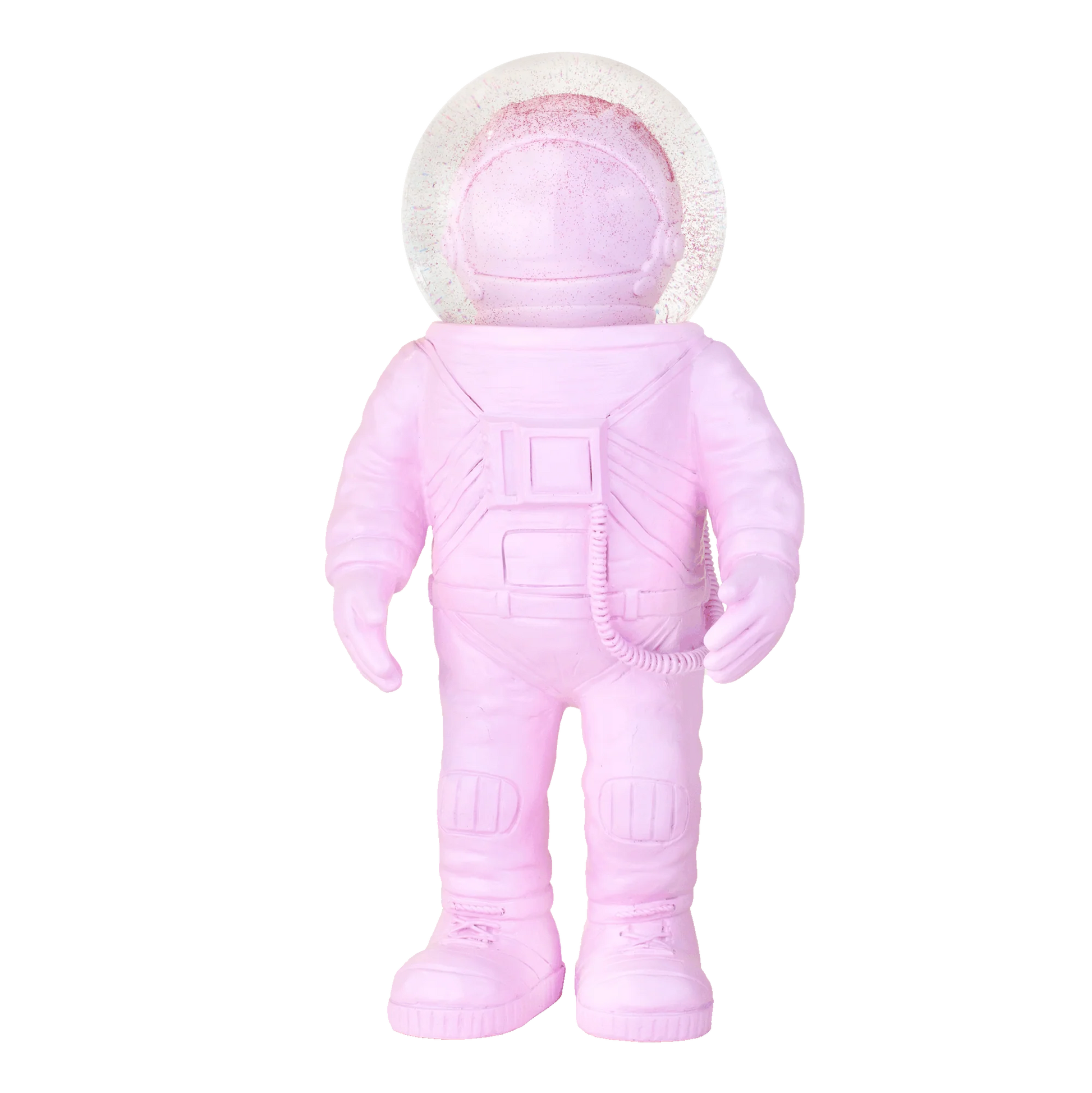 boule a neige astronaute geant rose donkey