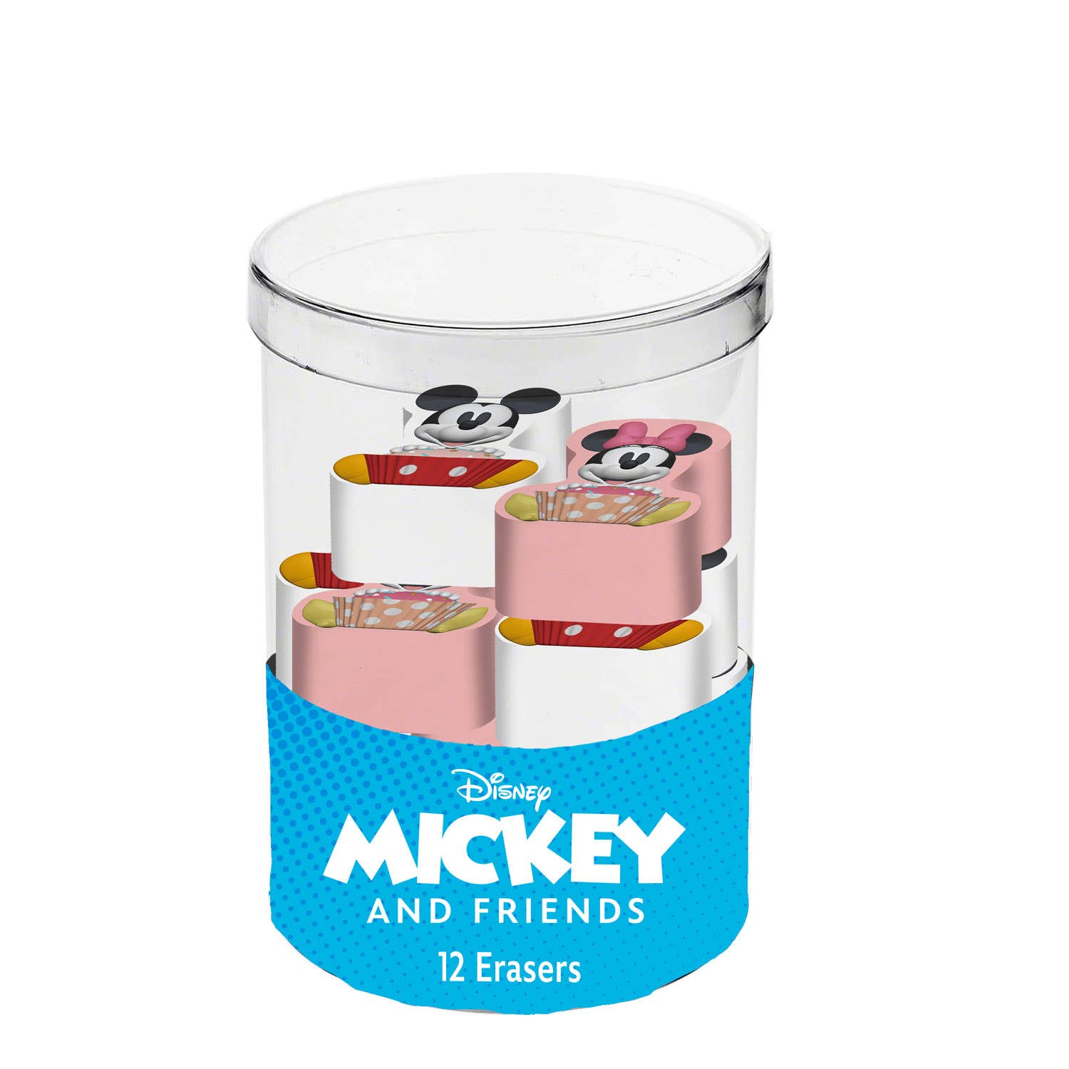 Disney Mickey and Minnie Mix-Cube with 12 Erasers