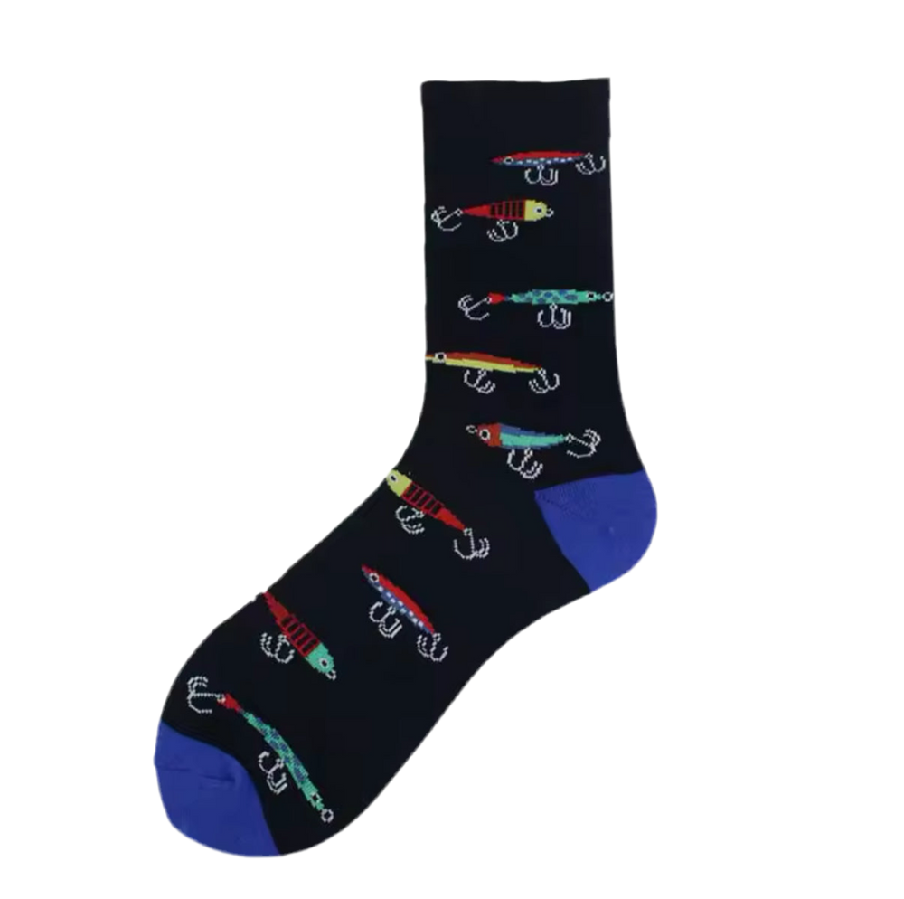 Black Fishing Lure Socks
