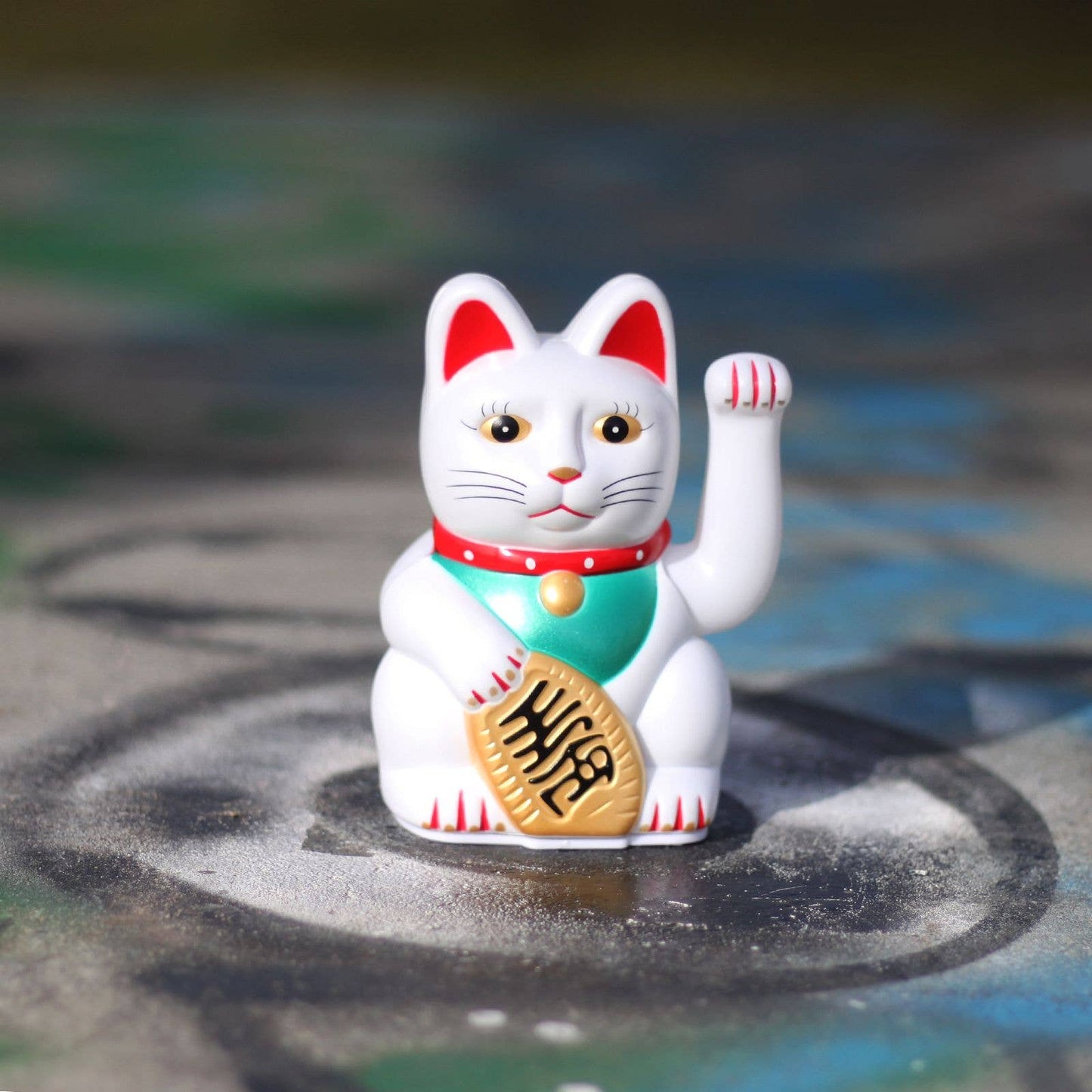 Lucky white cat 13cm