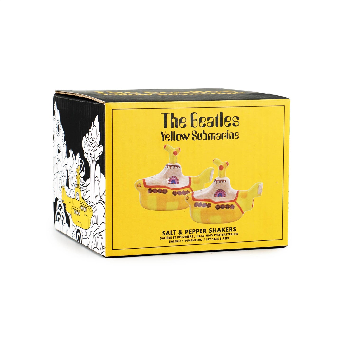 The Beatles Yellow Submarine ceramic salt and pepper shakers