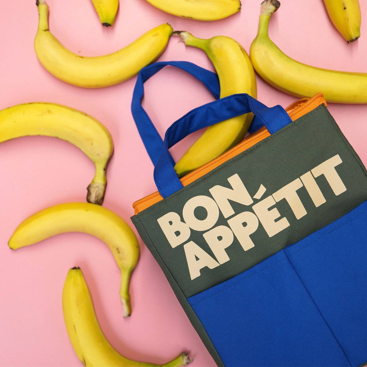 "Bon Appétit" Insulated Bag - Blue