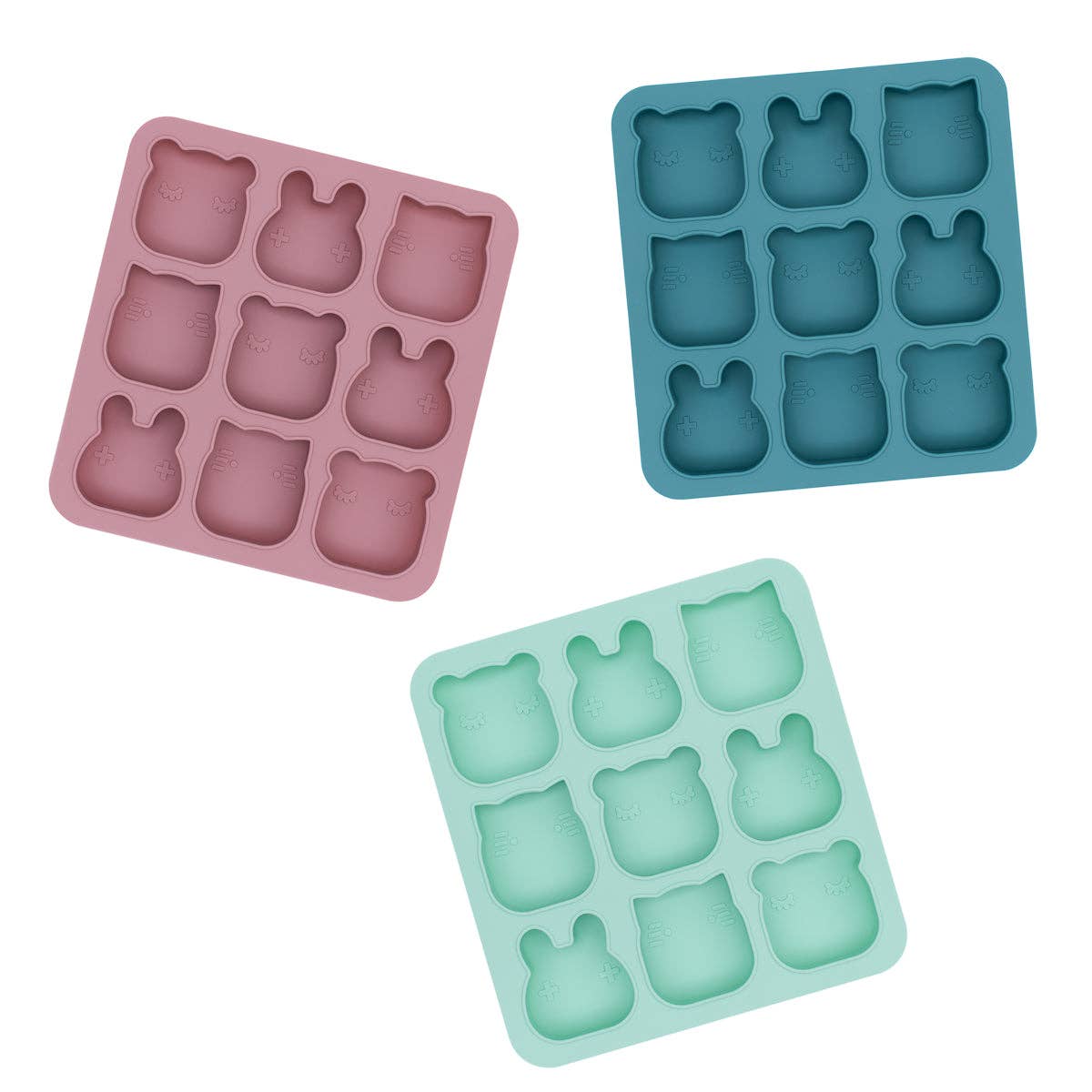 Ice cube tray/Freeze &amp; Bake Poddies mold - Mint