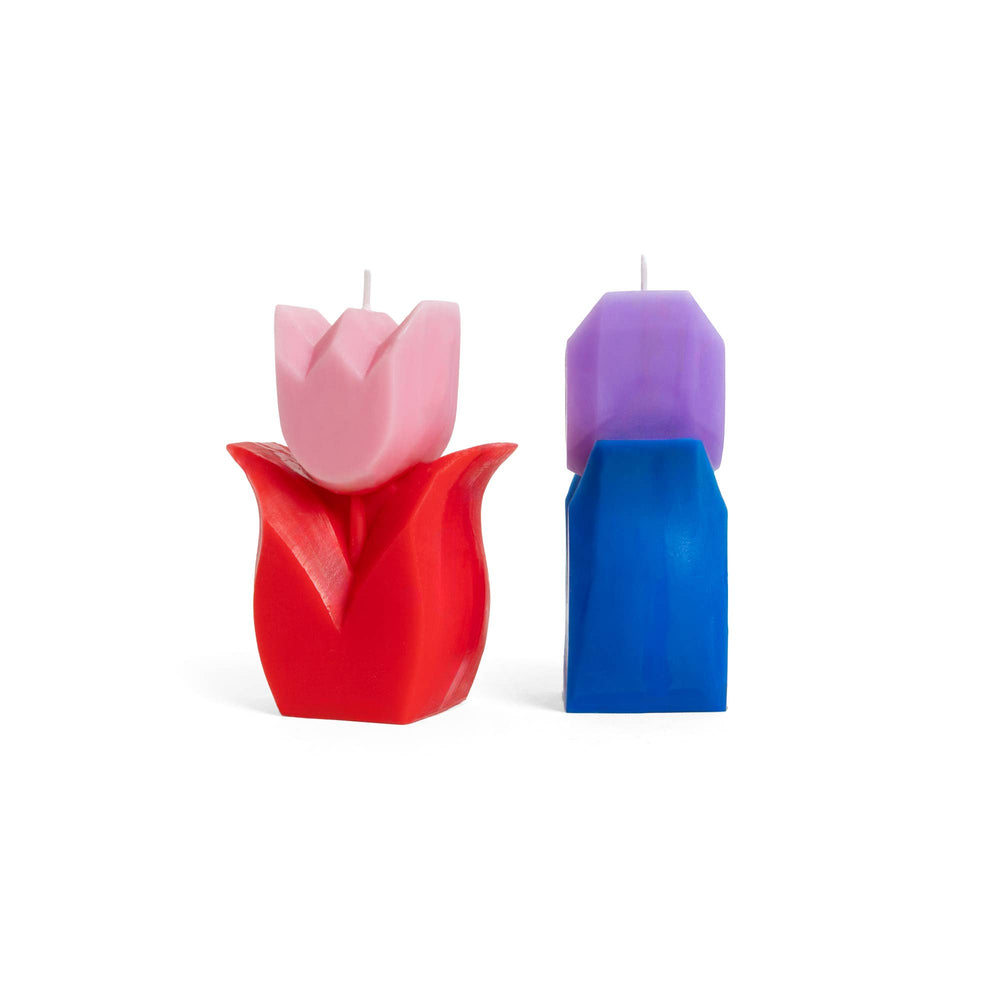 Blauwe Tulp Kaars