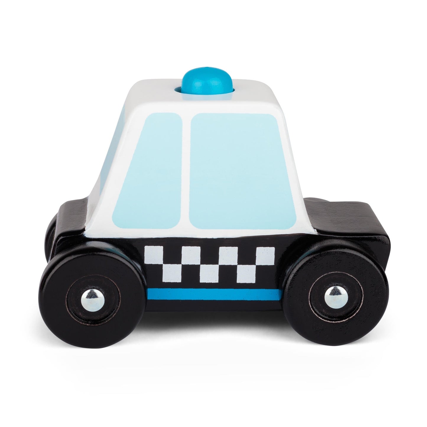 VOITURE DE POLICE SONORE ET JOUABLE EN BOIS