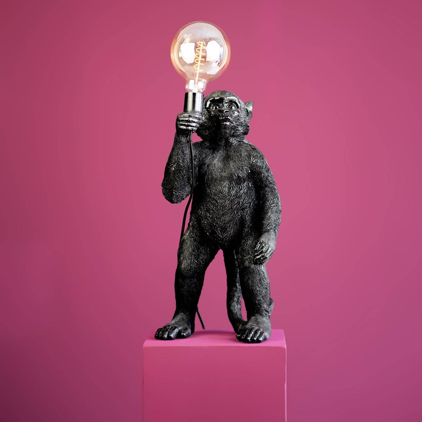 Lampe à poser Singe Koko Noir