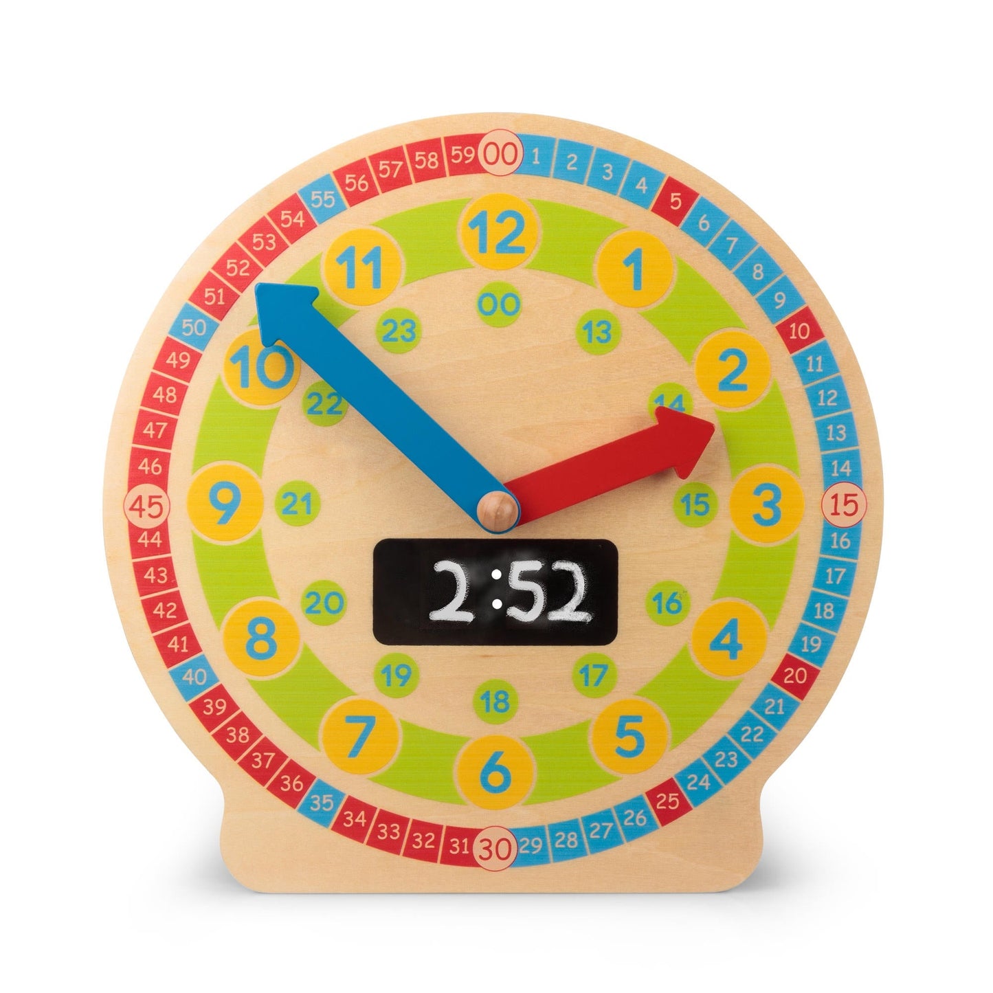 HORLOGE D'APPRENTISSAGE EN BOIS