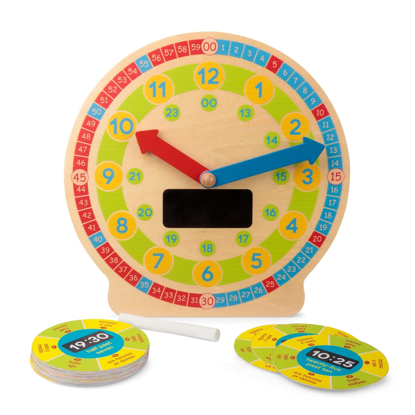 HORLOGE D'APPRENTISSAGE EN BOIS