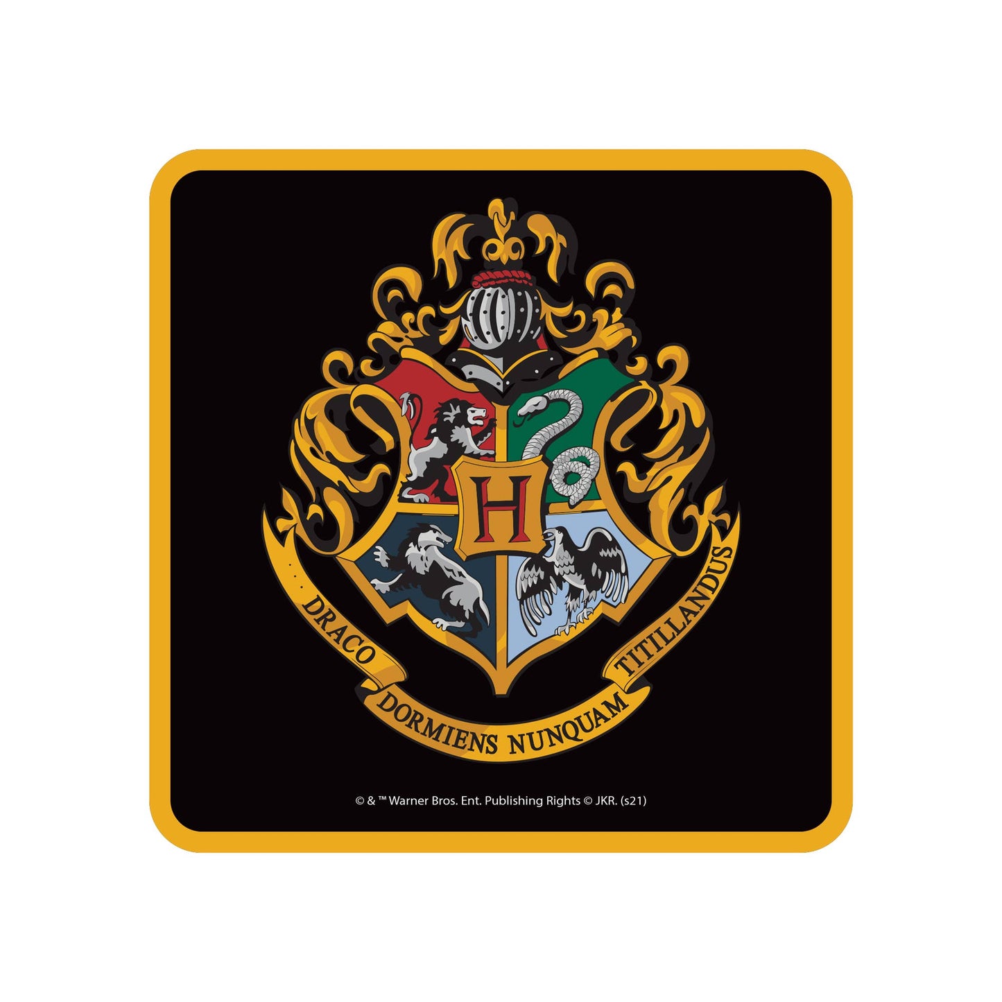 Harry Potter Single Coaster (Hogwarts Crest)