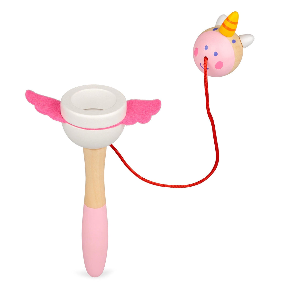 Bilboquet en Bois – Licorne et Dragon