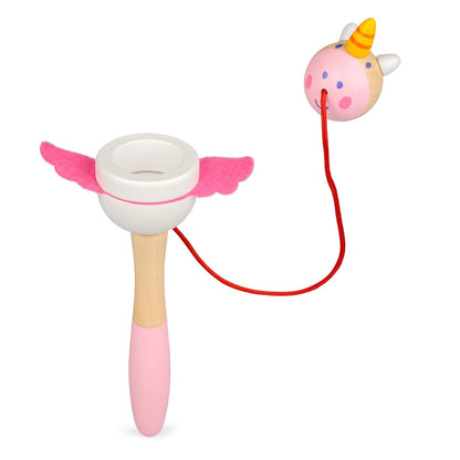 Bilboquet en Bois – Licorne et Dragon