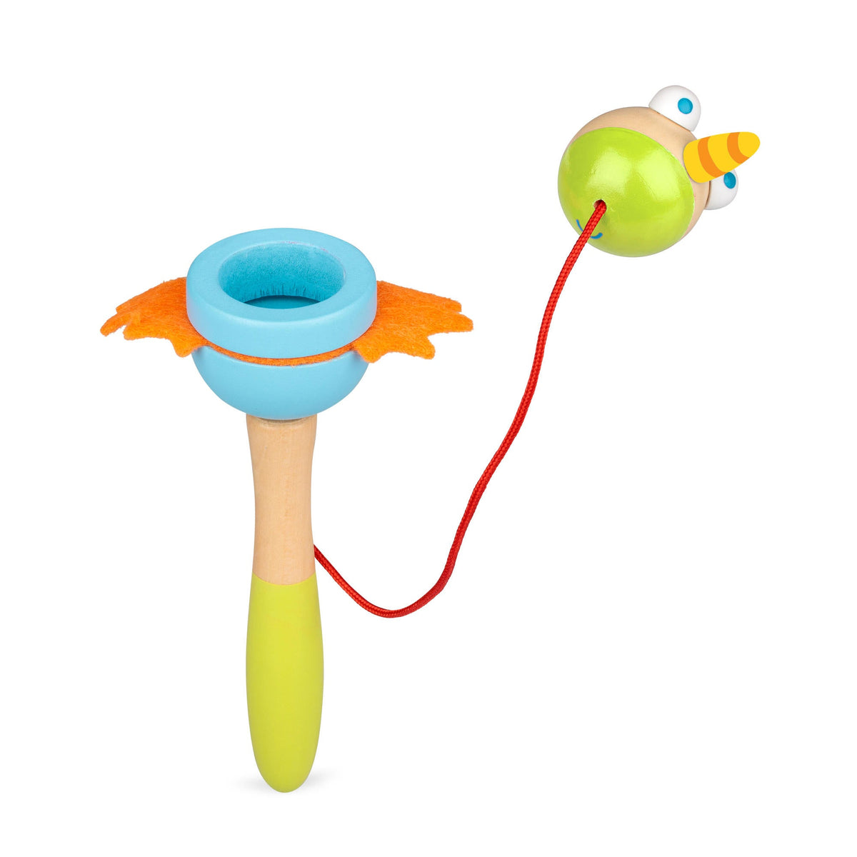WOODEN UNICORN AND DRAGON CUP AND BALL - TESCO
