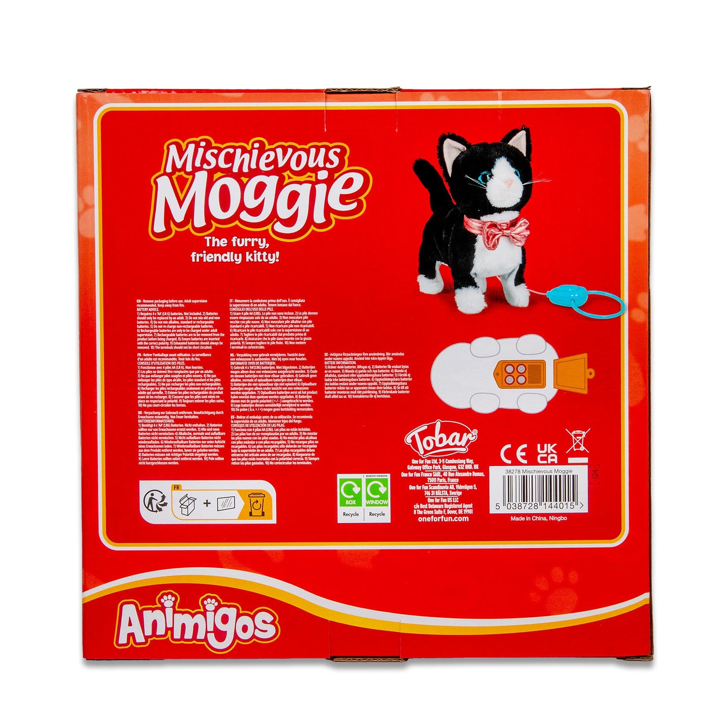 ANIMIGOS Mischievous MOGGIE CAT