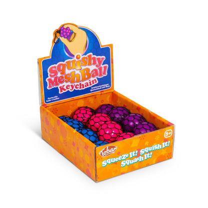 BLACK AND NEON MESHBALL KEYCHAIN
