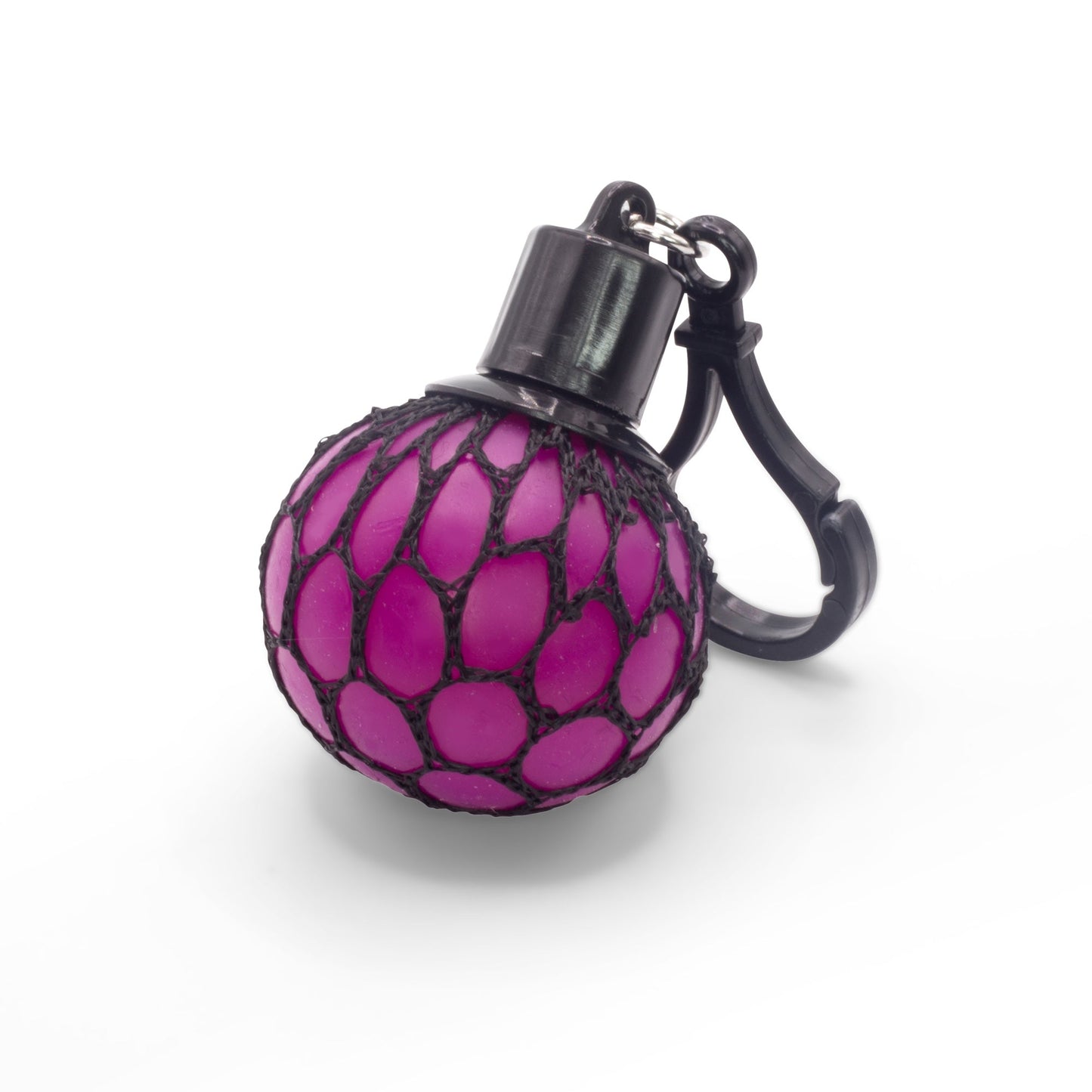 BLACK AND NEON MESHBALL KEYCHAIN