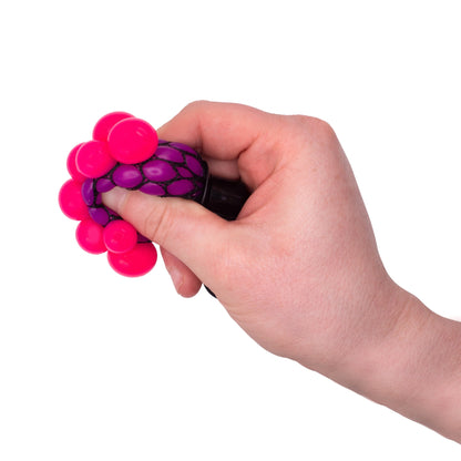 BLACK AND NEON MESHBALL KEYCHAIN