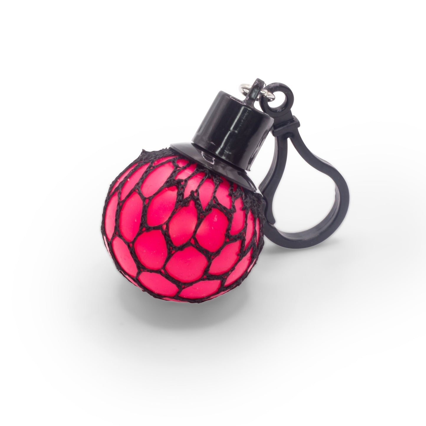 BLACK AND NEON MESHBALL KEYCHAIN