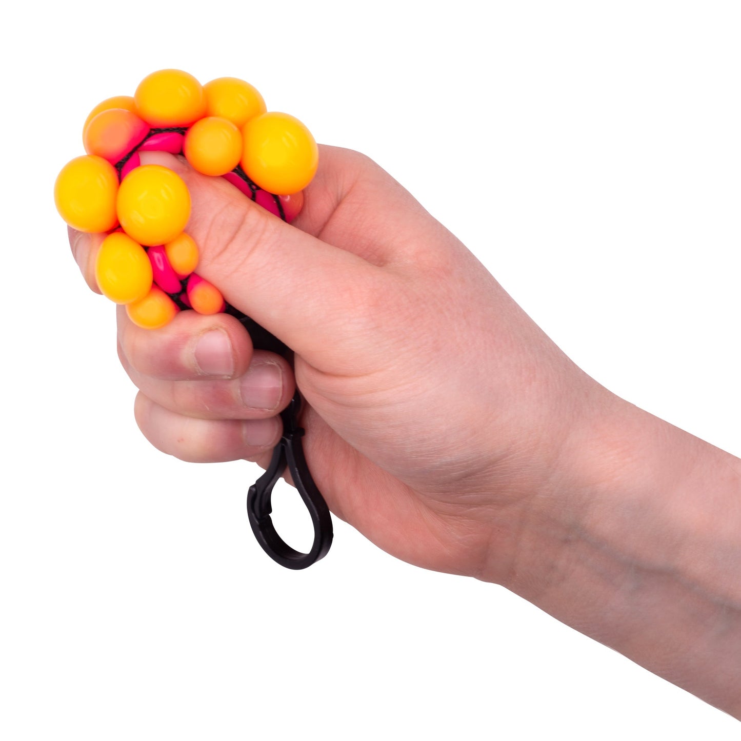 BLACK AND NEON MESHBALL KEYCHAIN