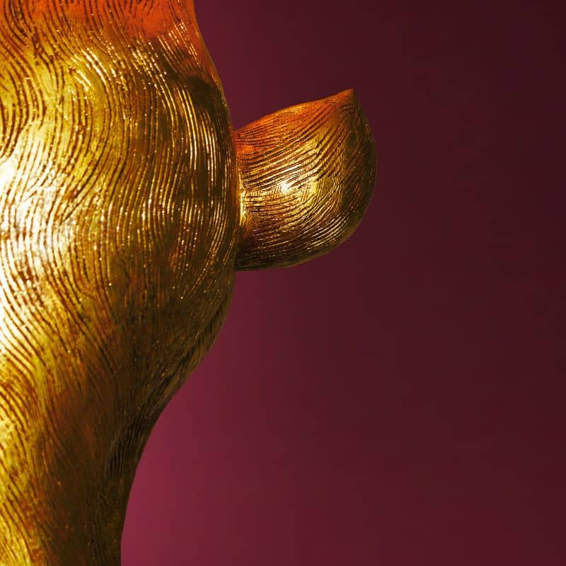 Hiding Rabbit® vloerlamp, goud/zwart, hoogte 115 cm