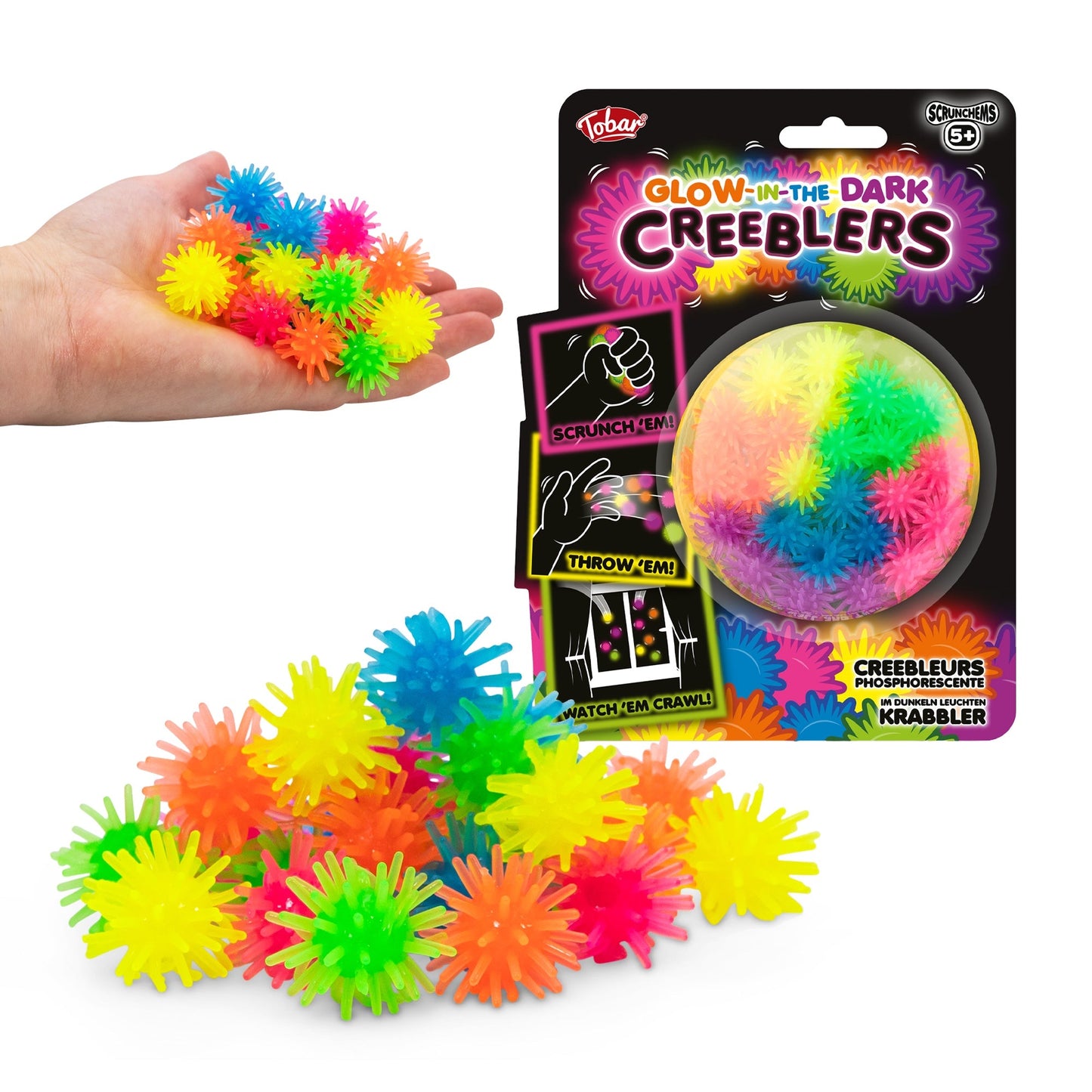 SCRUNCHEMS GLOW-IN-THE-DARK CREEBLERS