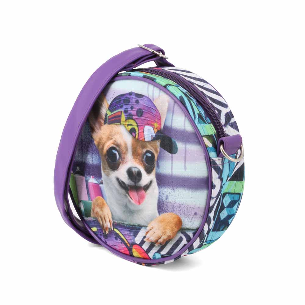 Sac à Bandoulière Rond Karactermania « Krazymals Chihuahua »