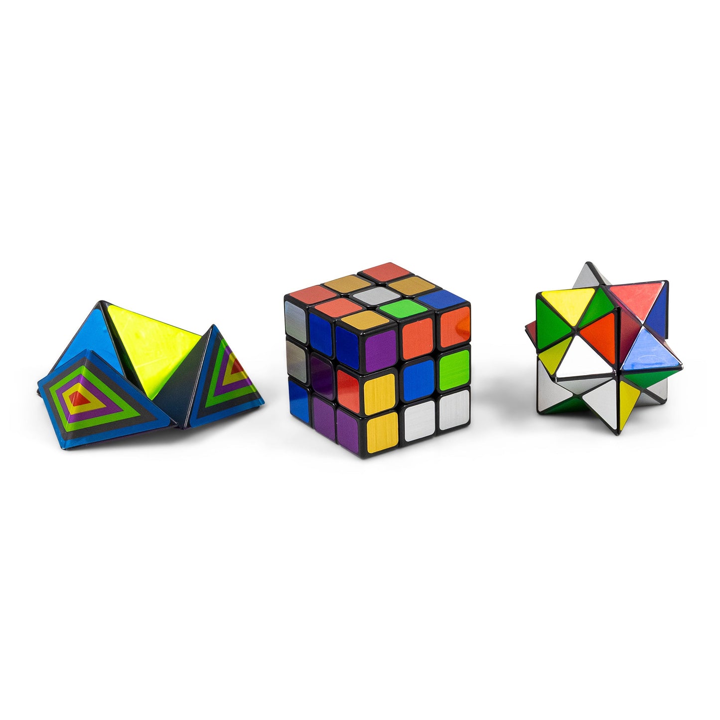 PACK DE TROIS PUZZLES MÉTALLIQUES