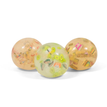 Boules de squish DIDDY FAST FOOD SCRUNCHEMS - Paquet de 3