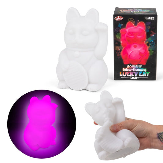 LUMEZ SQUISHY LUCKY CAT COLOUR-CHANGING LIGHT