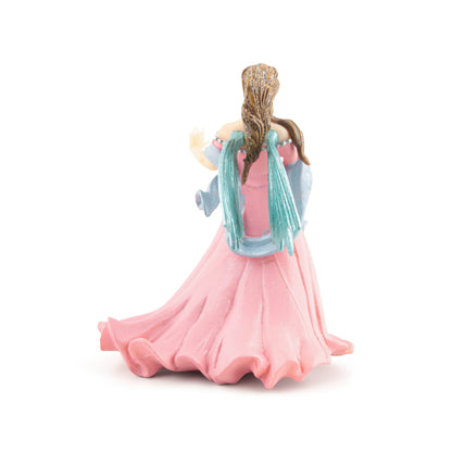 Pink Elf figurine with lily