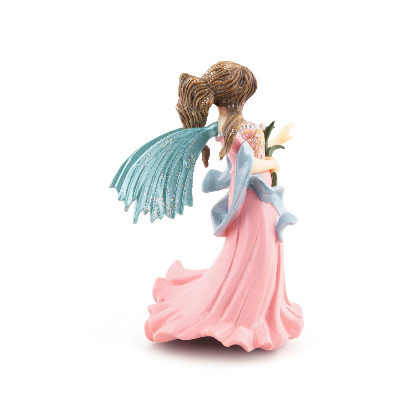 Pink Elf figurine with lily