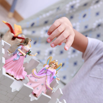 Pink Elf figurine with lily