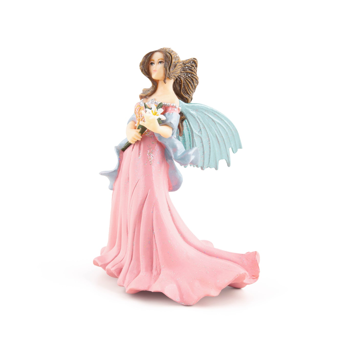 Pink Elf figurine with lily